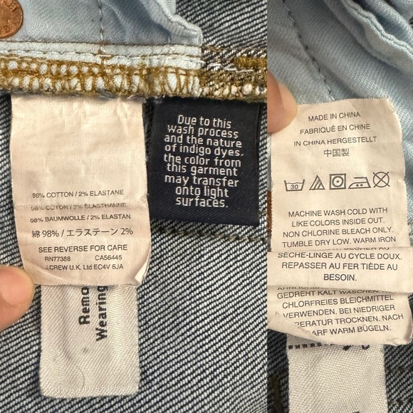 J. Crew Billie Demi Boot Crop Jeans High Rise Boot Leg Short Unsewn Raw Hem 28 - Picture 3 of 16